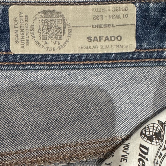 Men's Blue Denim Jeans - Picture 5 of 11